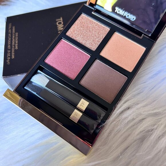 New TOM FORD Eye Color Quad Eyeshadow Palette~26 LEOPARD SUN~Full size 9g/0.31oz - Picture 1 of 4